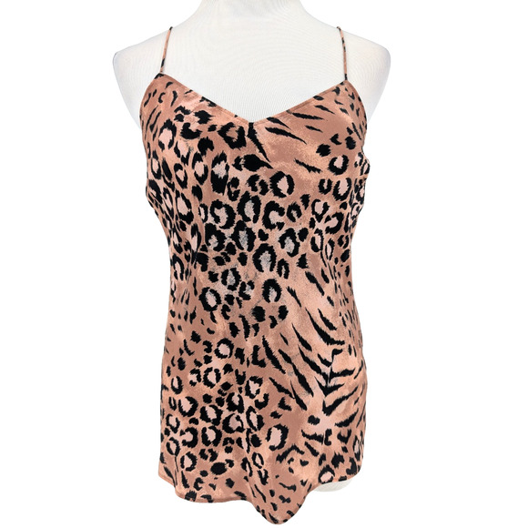 Y2K Paige Cicely Silk Leopard Mobwife Maximalist Glam Fairy Grunge Camisole XS - Picture 3 of 14